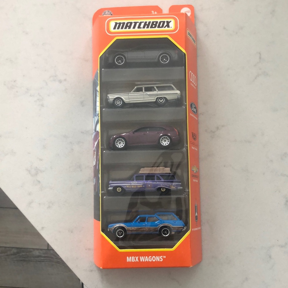 Matchbox MBX Wagons- 5 Car Set - Multicolor